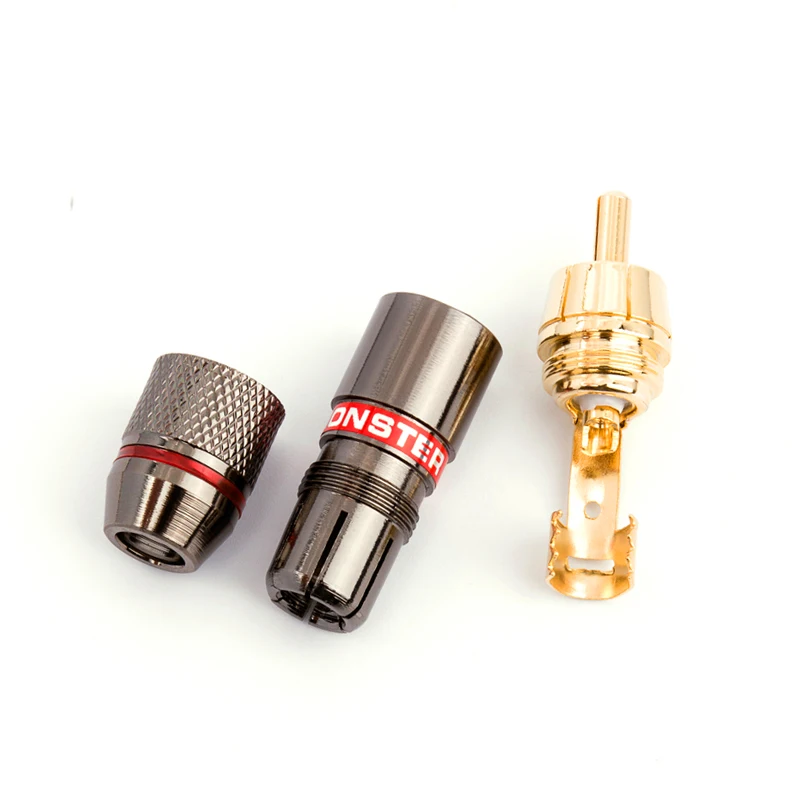 16 шт. Magic sound 24K gold RCA lotus plug AV усилитель с разной цветовой головкой аудио и видео