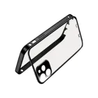 Двухсторонняя Пряжка Магнитный Прозрачный чехол для объектива металлический чехол для iPhone 12 прозрачный противоударный гибкий защитный чехол из ТПУ