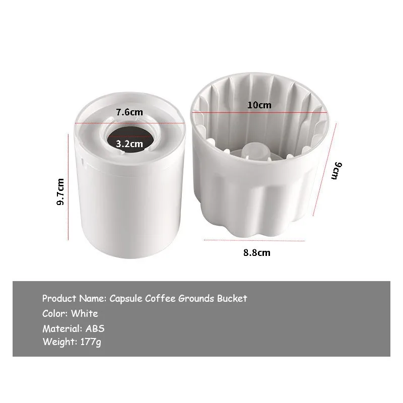 

Capsule Coffee Grounds Barrels Powder Grounds Barrels Only Aluminum Foil Capsule Powder Separation Barrels Push-type Barrels