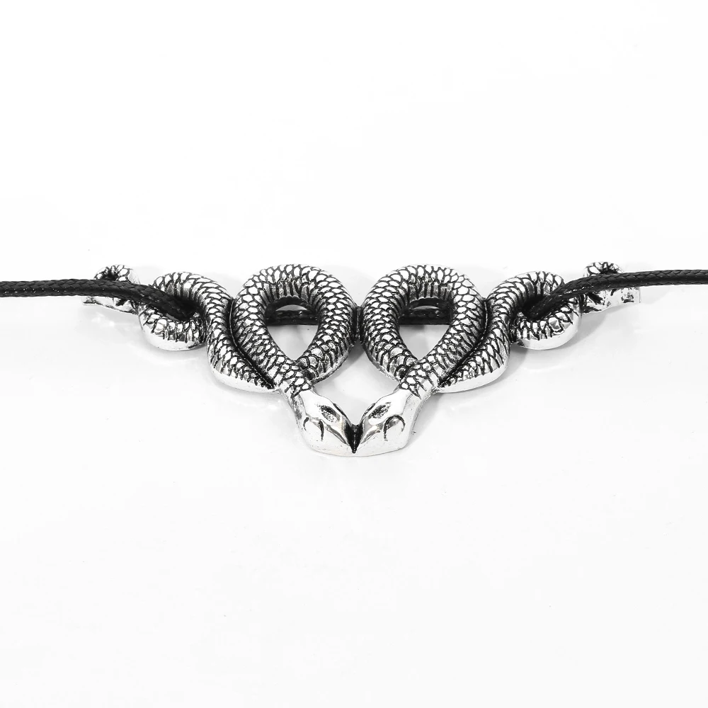 Винтажное ожерелье-чокер в виде змеи и кожи женское ожерелье стиле древнего