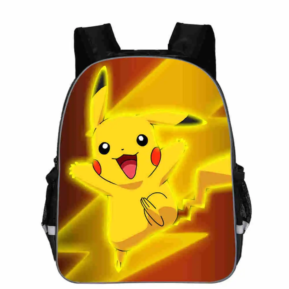 Аниме покемон косплей Рюкзак Студенческая сумка Покемон го Пикачу Холст PU
