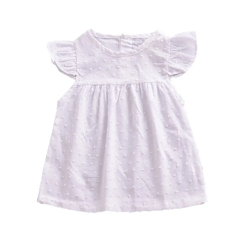 Baby Girls Dress Summer Infant Solid White For Girl Princess Dresses Kids Clothing | Детская одежда и обувь