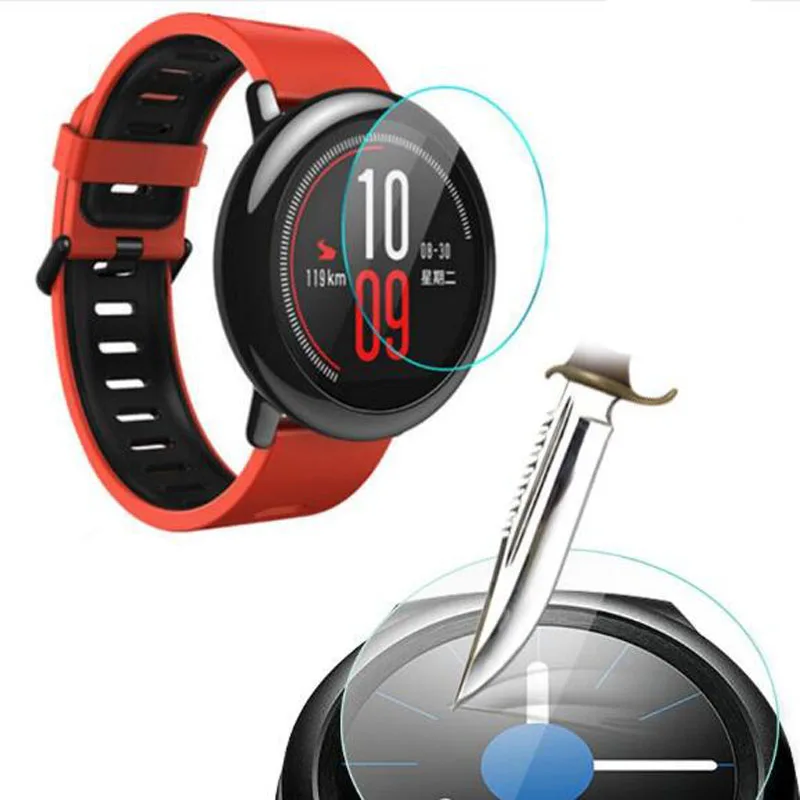 

Ультра-прозрачная защитная пленка для Xiaomi Huami Amazfit темп спортивные Смарт-часы Защитная пленка для экрана из закаленного стекла Защитная кры...