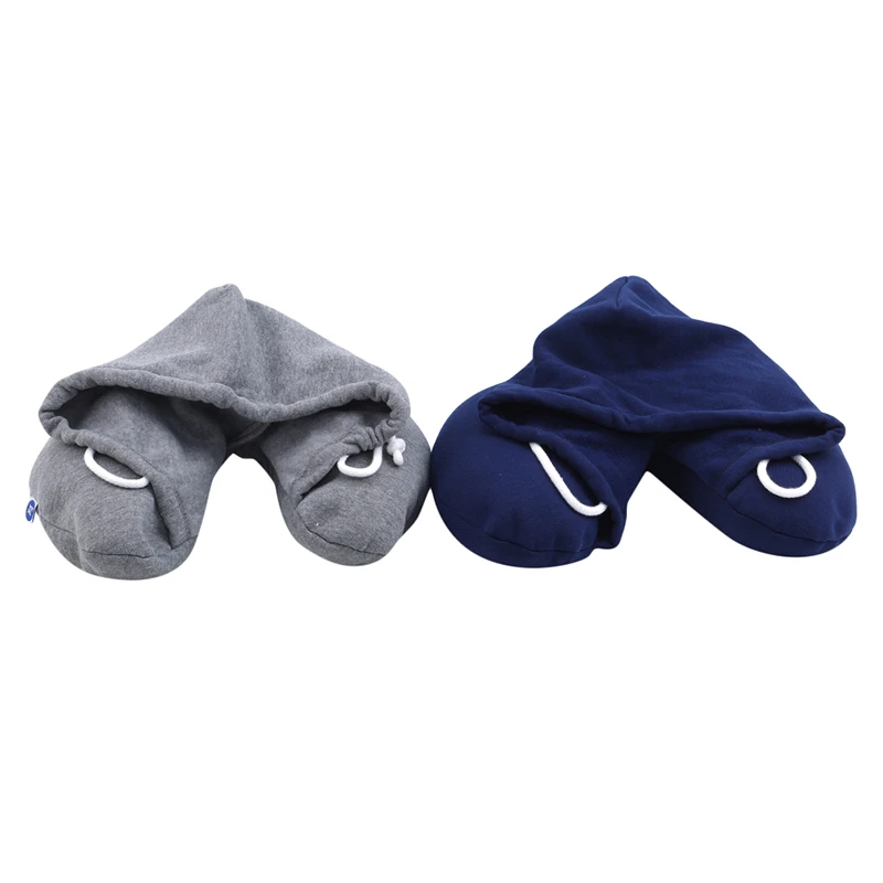 Новая дорожная u образная Подушка с капюшоном для автомобиля Офисная подушка