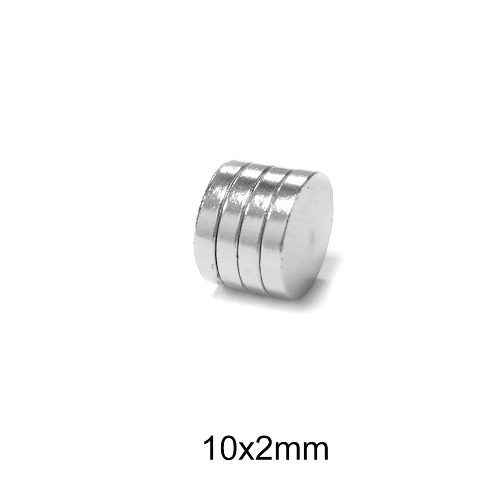 

20~300PCS 10x2 mm Round Powerful Magnet Fridge Bulk Sheet Neodymium Magnet Disc 10x2mm Permanent NdFeB Magnets Strong 10*2 mm