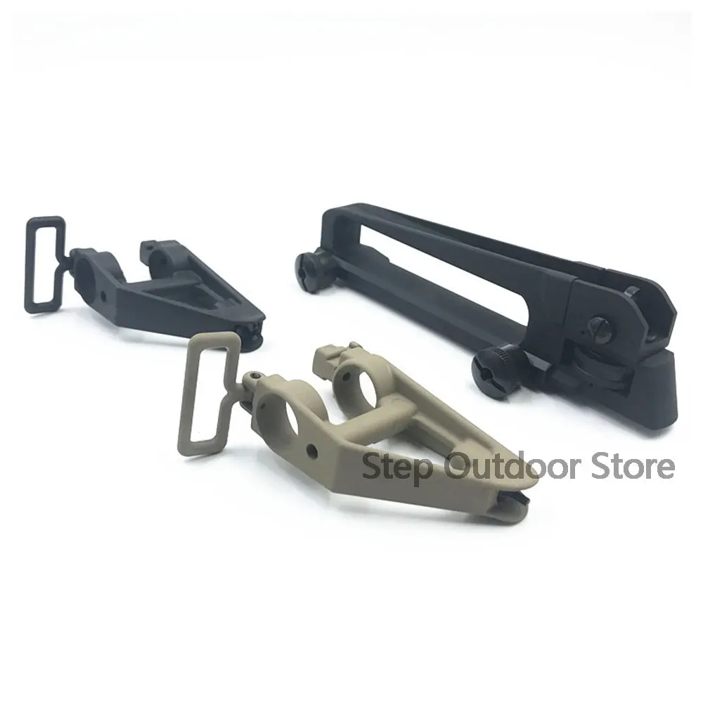 

Airsoft AR15 Metal Detachable Black Carry Handle Dual Apertures A2 Rear Sight and Triangle Front Sight For M4 M16 hunting