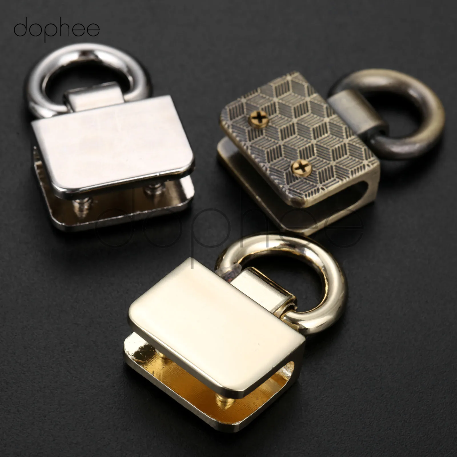 Dophee 2 шт. Meetee металлические круглые D-образные кольца боковая пряжка сделай сам