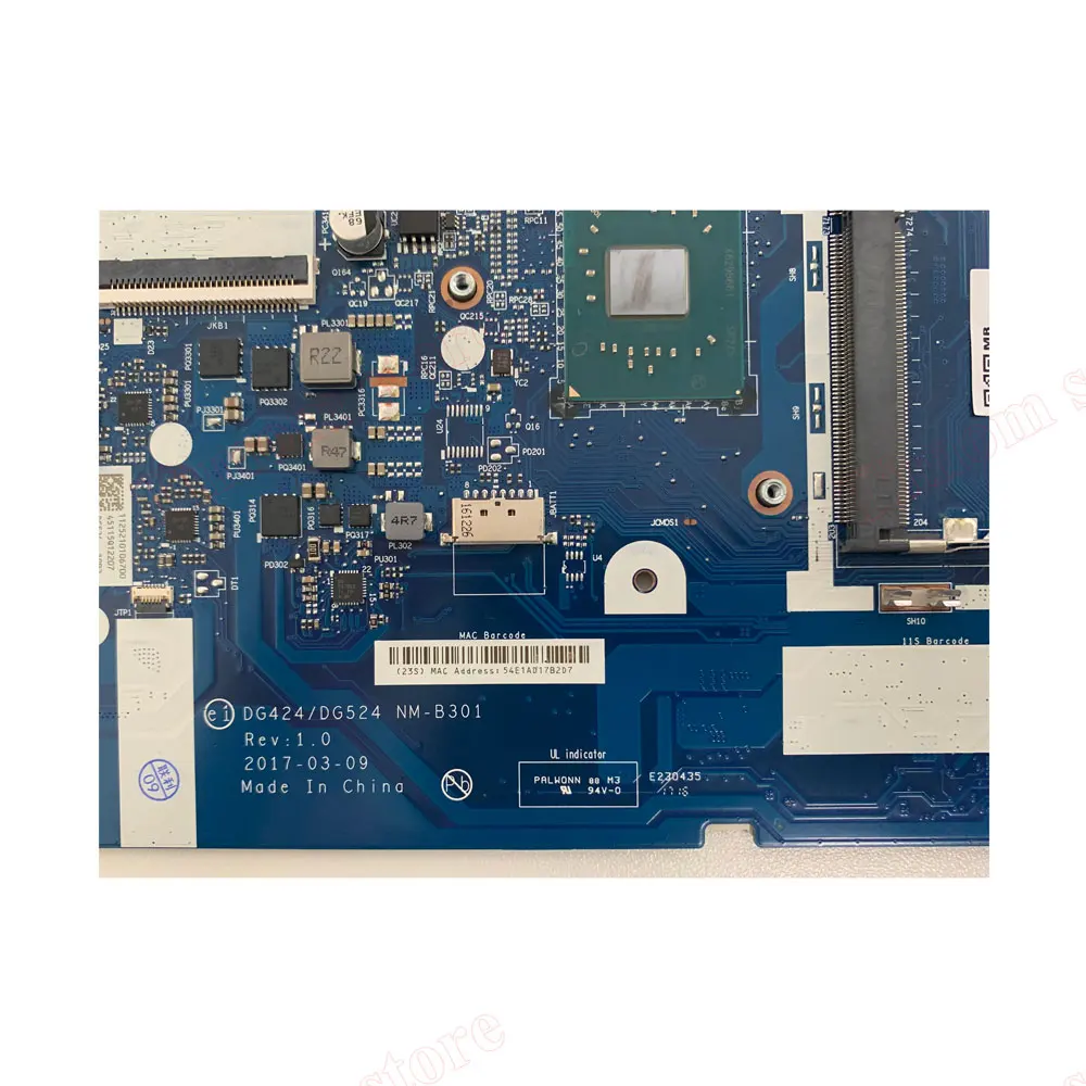 5B20P20643 для ideapad 320-15IAP 80XR Ноутбук Lenovo интегрированная материнская плата DG424/DG524 NM-B301