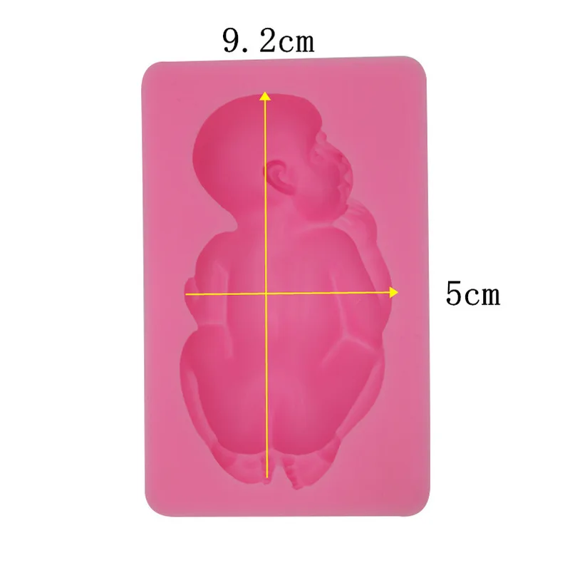 

1PC DIY handmade soap mold cake fondant baking tools large kids baby cake mold handmade soap mold silicone mold B025