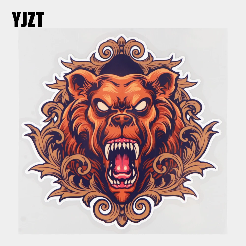 YJZT 16 4 × 1 см яркий медведь искусство мультяшное украшение автомобильные