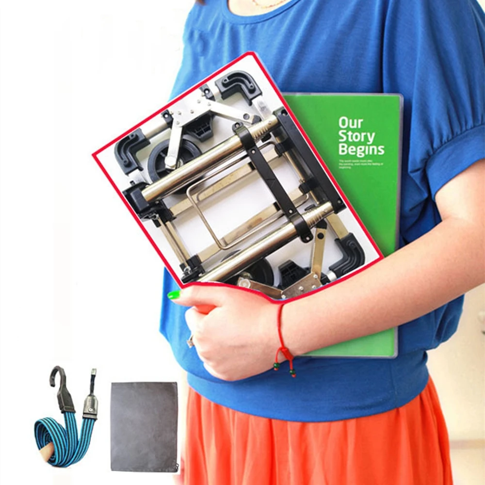 B-LIFE портативная складная тележка для багажа Легкая Складная Тележка из