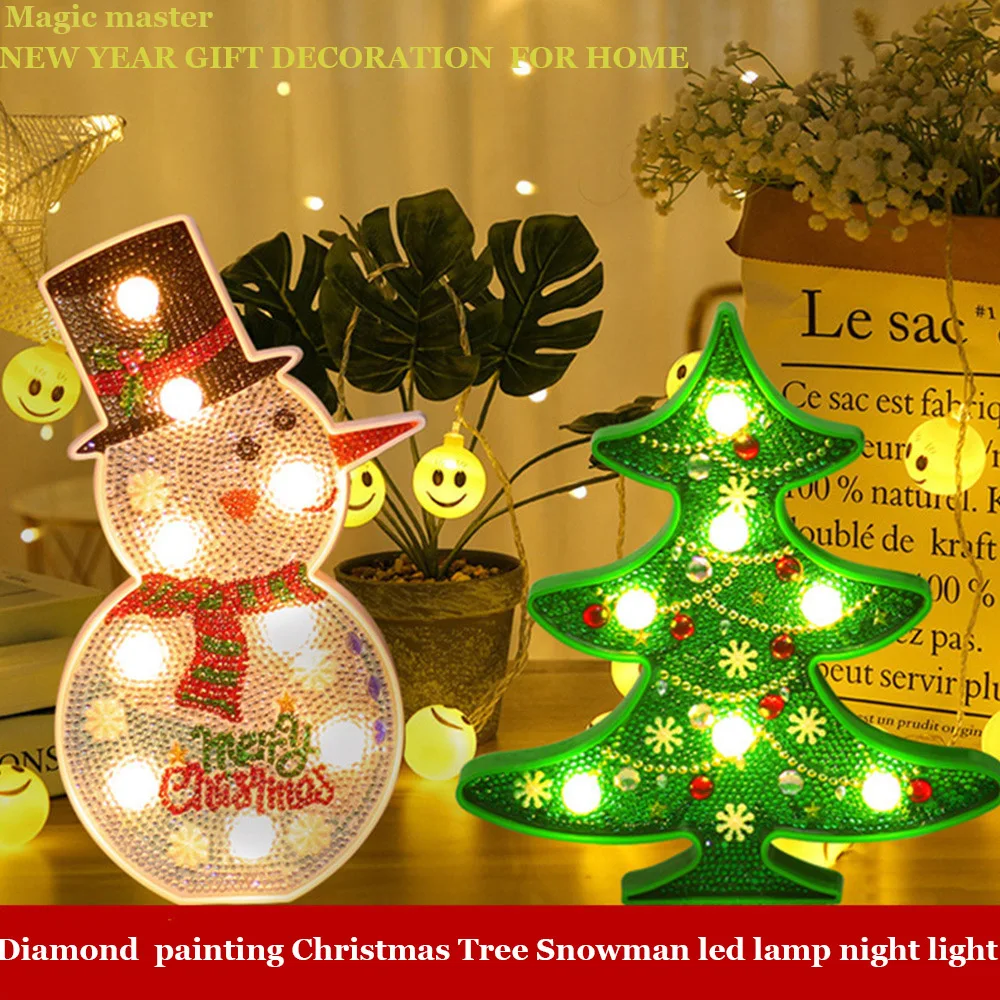 Новинка 2019 сделай сам светодиодный алмаз картина ночник Рождественская елка