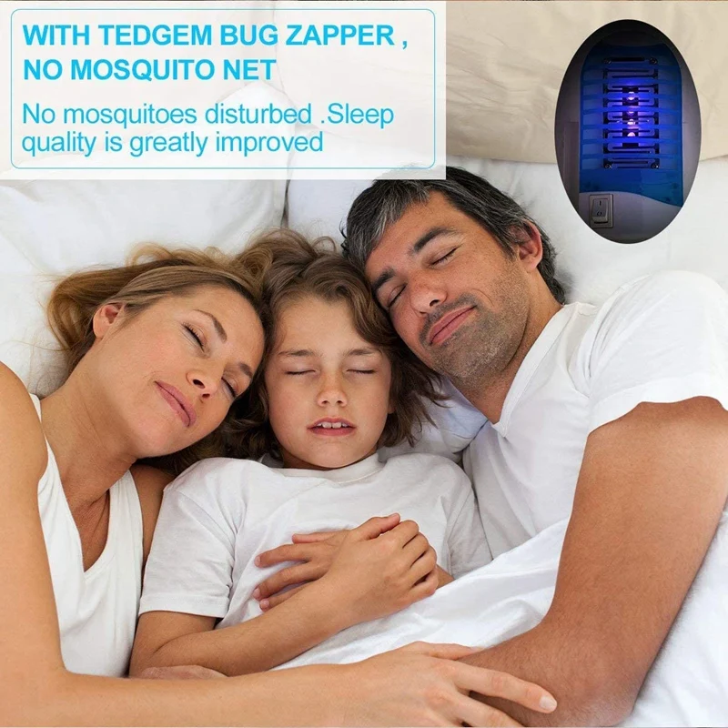 

4Pcs Mosquito Killer USB Electric UV Light Mosquito Killer Mute Home LED Bug Zapper Insect Trap US Plug