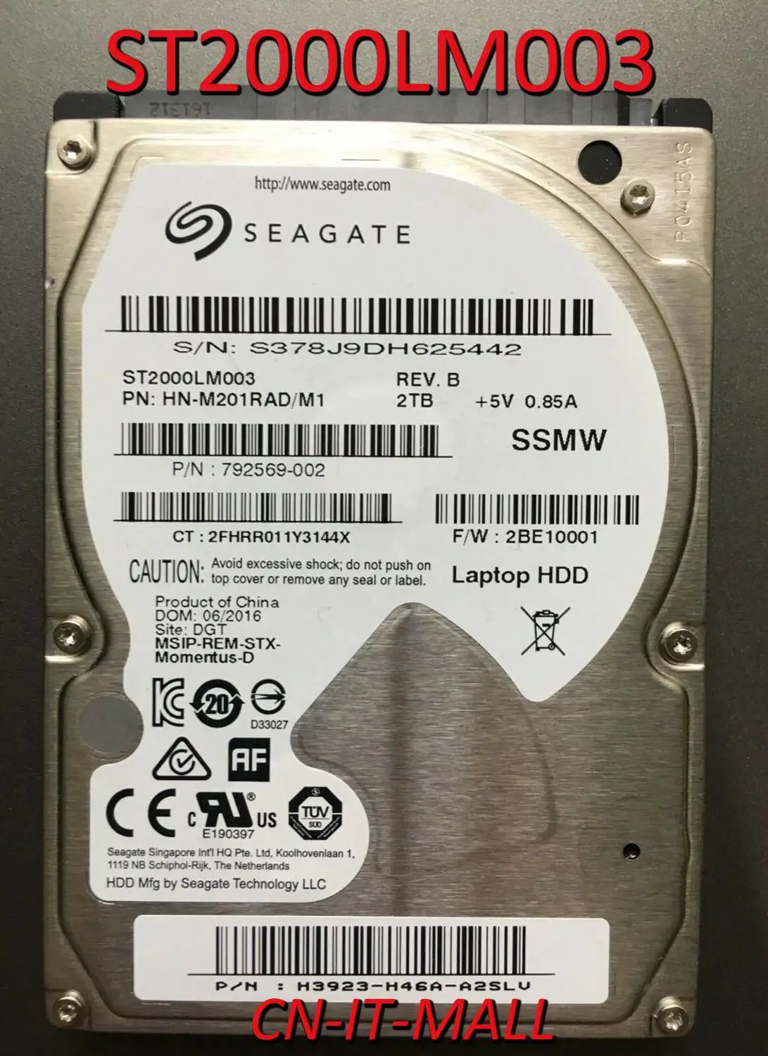 Внутренний жесткий диск для ноутбука Seagate Spinpoint M9T ST2000LM003 5400 об/мин 32 Мб кэш памяти