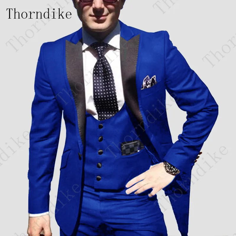 Коричневое мужское весенне осеннее свадебное платье для жениха Thorndike однотонный