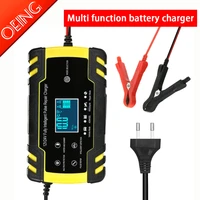 original automatic car battery charger 12v 8a 24v 4a smart fast charging for agm gel wet lead acid battery charger lcd display