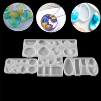 water drop handmade silicone epoxy resin mold crystal water drop field island pendant for diy jewelry casting making accessories