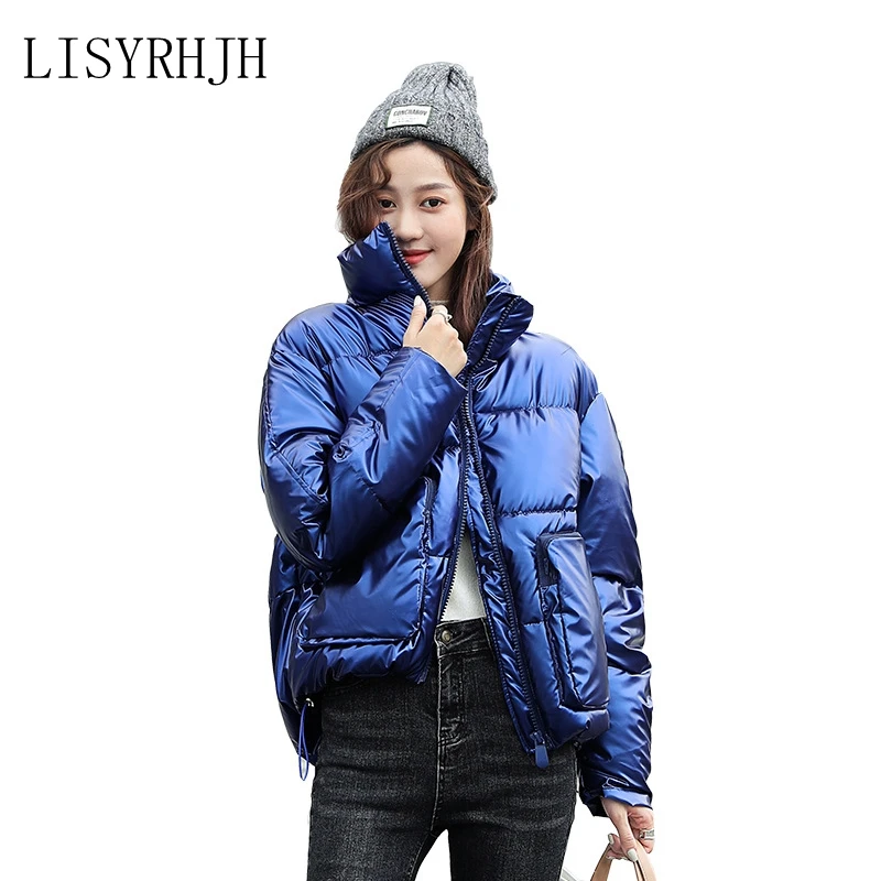 

LISYRHJH 2020 Winter Women's Waterproof Coat jacket Glossy Down Cotton large size Loose Winter Warm Thick Parka Women Jackets