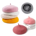 Шапки-береты для девочек, весна-осень-зима