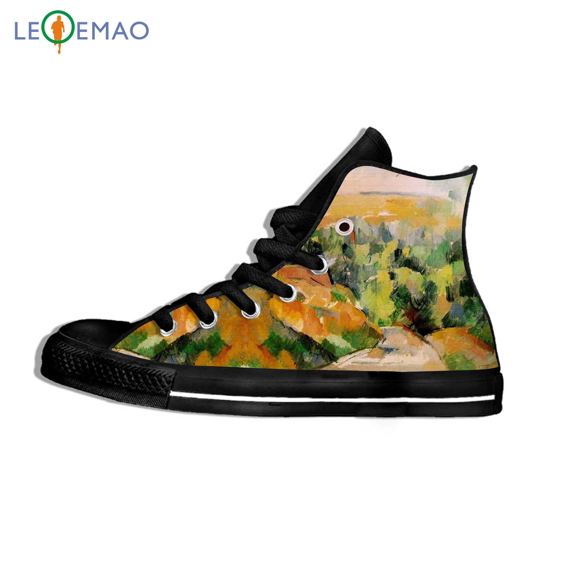 

Custom Logo Image Printing Sneakers Shoes Hot Sales Famous Painter Cezanne Comfortable Walking Canvas Zapatos De Mujer Outdoor