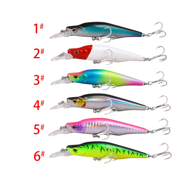 

1Pc Minnow Fishing Lure 9g 12g Plastic Aritificial Bait Wobblers Fake Bait Fishing Tackle Products Sharp Hook Fishing Swimbait