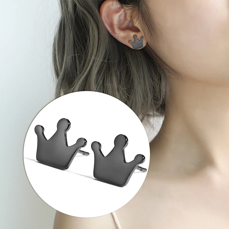 Lemegeton серьги из нержавеющей стали цвет черный | Украшения и аксессуары