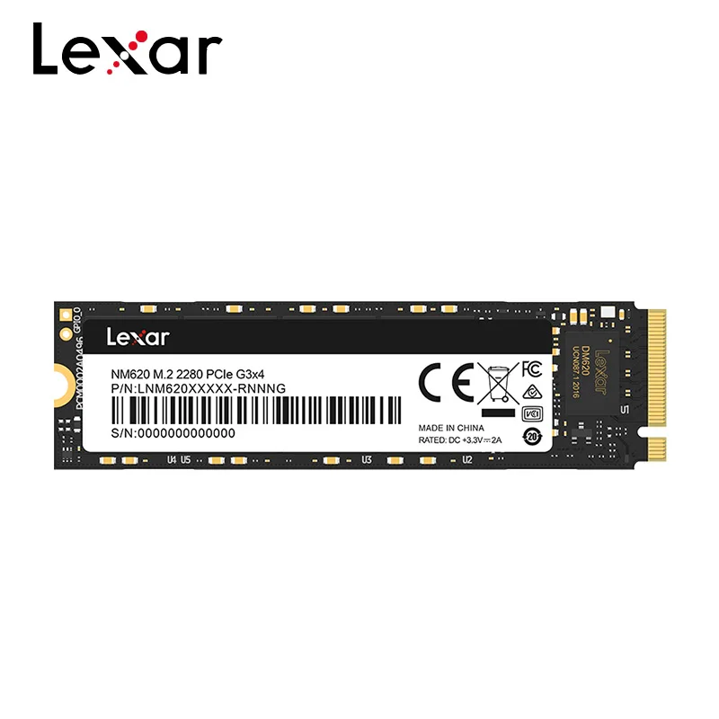 Lexar NM620 SSD M.2 2280 NVMe 1TB Read Speed Up To 3300MB/S Computer Internal Solid State Disk Hard Drive For Laptop Desktop