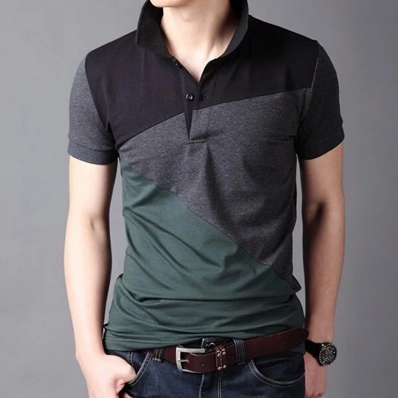

Style 2021 Brand Casual Polo Shirts Short Sleeve Men Summer Cotton Breathable Tops Tee ASIAN SIZE M-5XL 6XL