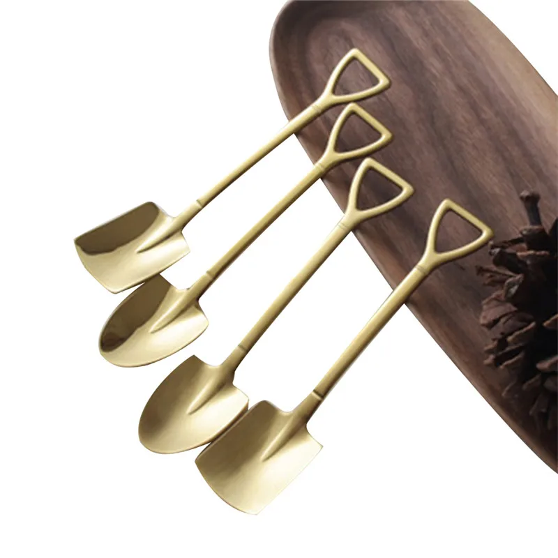 

Совок для мороженого, креативная лопатка из нержавеющей стали с длинной ручкой, матовый дизайн