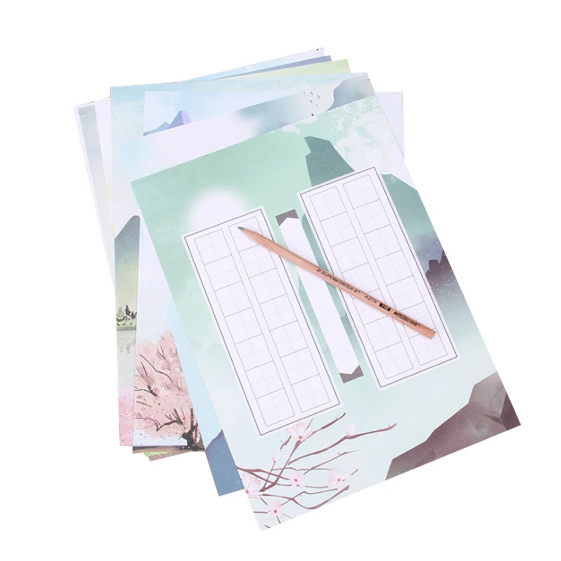 Четыре сезона живописная серия каллиграфическая бумага для рисования воды