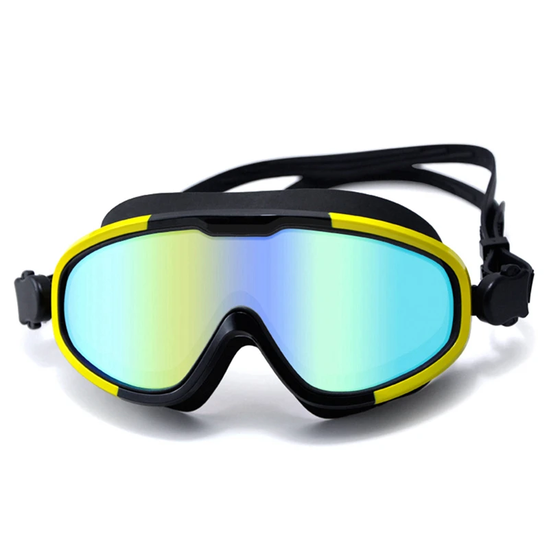 

Anti-Fog Swimsuit Glasses Swimming Diving Glasses Adjustable Swimming Goggles Electroplating Swimming Goggle for Adult