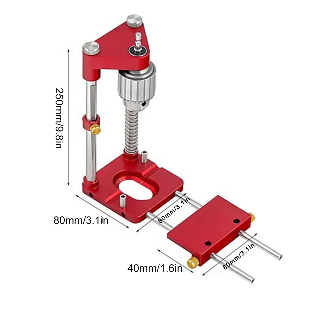 

Woodworking Drill Locator Convenient Labor Saving Alloy Steel Woodworking Drilling Template Guide Tool For Home