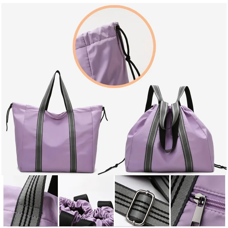 Fashion Women Large Handbags Fitness Gym Bag Multifunctional Sports Suitecase Waterproof Shoulder Bag For Women Back Pack