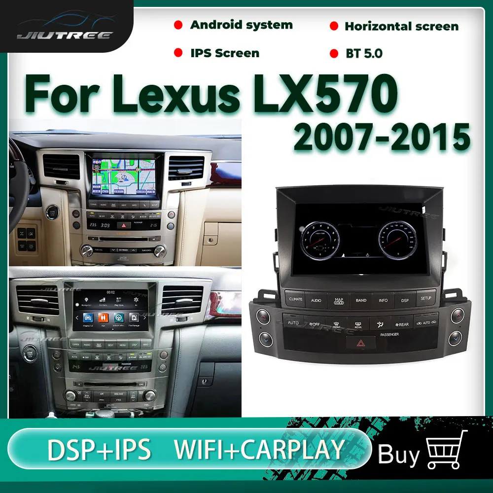 

Автомагнитола 2DIN на Android, мультимедийный плеер для Lexus LX570 2007-2015, головное устройство с GPS-навигацией, радио, магнитофон, автостерео