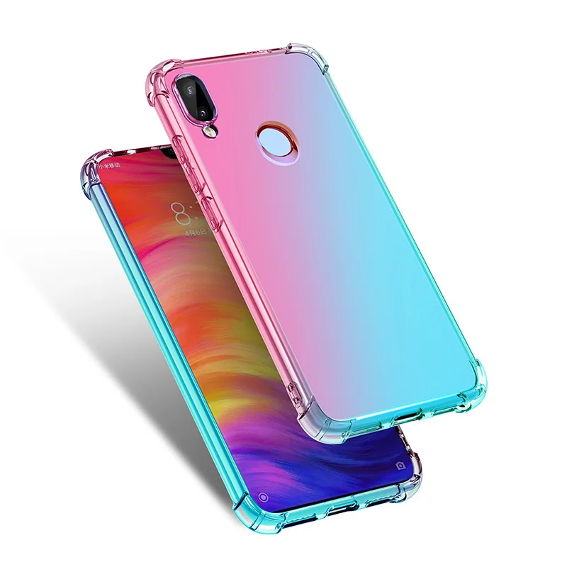 Чехол для телефона Xiaomi Redmi Note 7 Pro 6 5 с радужным градиентом|Чехлы-накладки| |
