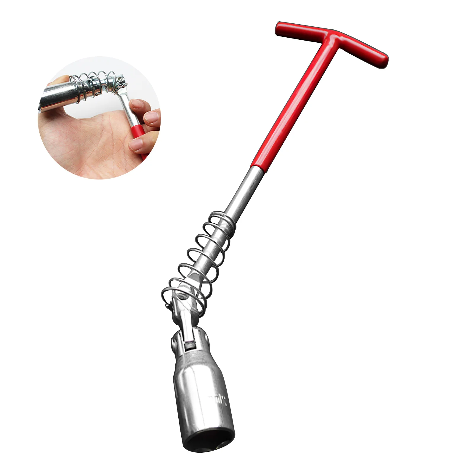 

Новинка 2021, универсальный инструмент для снятия свечи зажигания 16 мм/21 мм, гаечный ключ с Т-образной рукояткой, торцевая рукоятка, ручной гае...