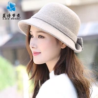 2021 new korean version of wool pot hat womens autumnwinter fishermans hat warm wool hat a hundred felt hat wholesale