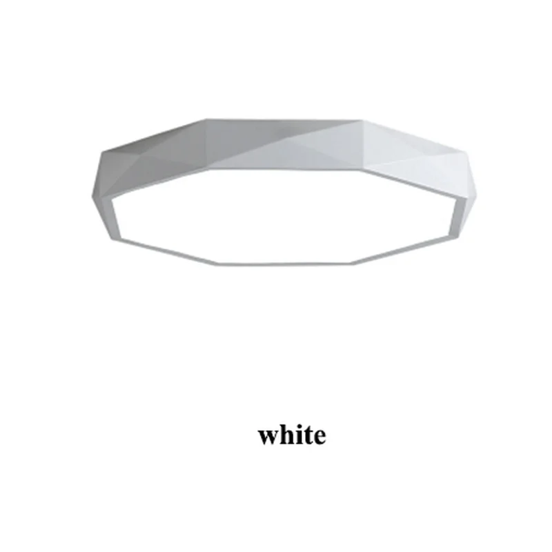 Простой Алмазный металлический светодиодный потолочный светильник в