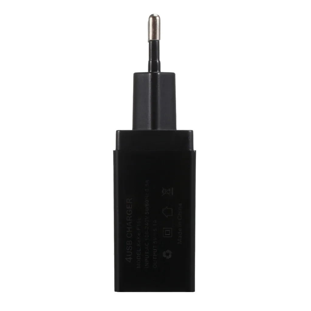 Зарядное устройство с 4 USB-портами 3 в 1 тройная вилка европейского стандарта А