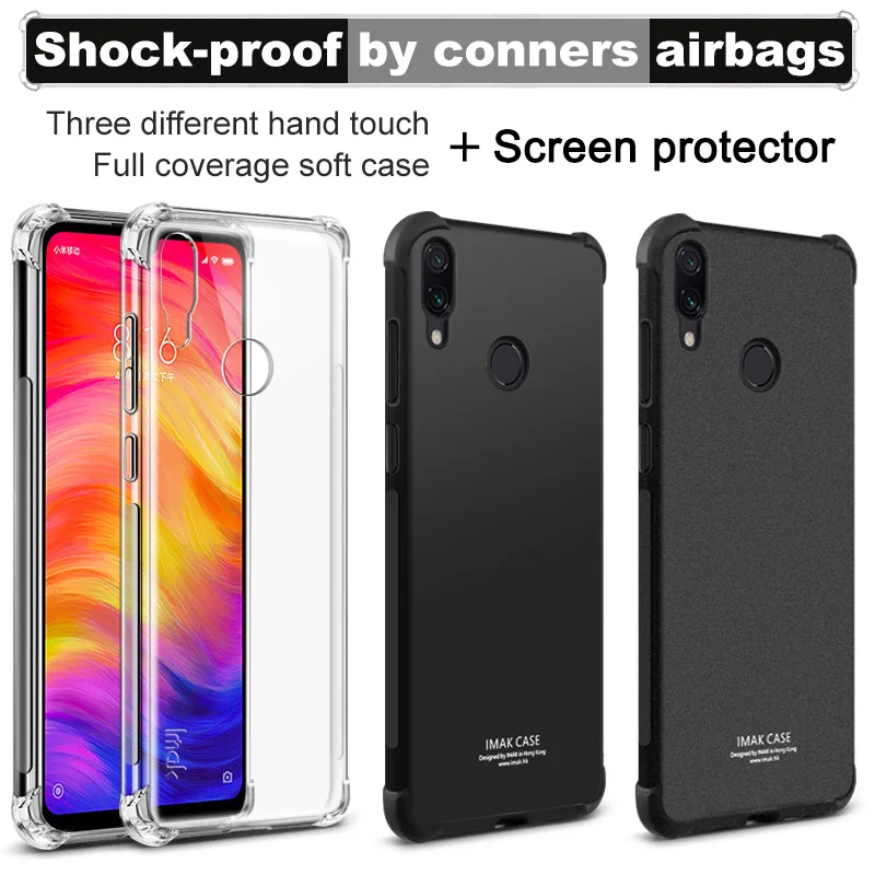 IMAK углы чехол с &quotвоздушной подушкой&quot для Xiao mi Red Note 8 Pro 7 6 7A 6A K20 9T Мягкий ТПУ Note8