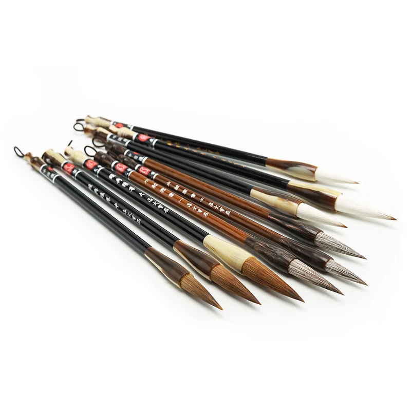 3Pcs/set Chinese Calligraphy Painting Brushes Pen Sets For Mink Hair &weasel Hair Writing Brush Fit For Student School Supplies