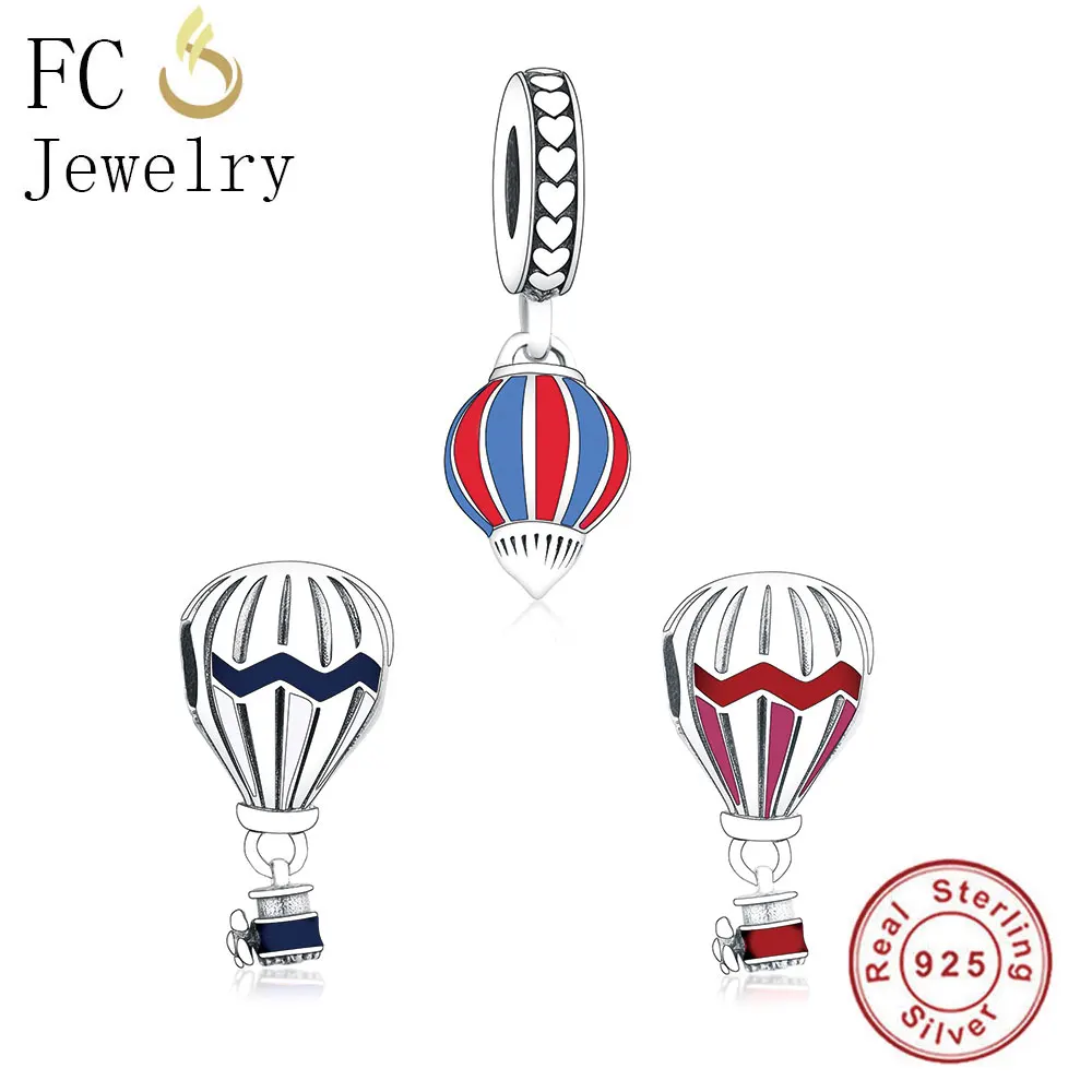 Подвеска Шарм для браслета из серебра 925 пробы в виде воздушного шара|Бусины| |