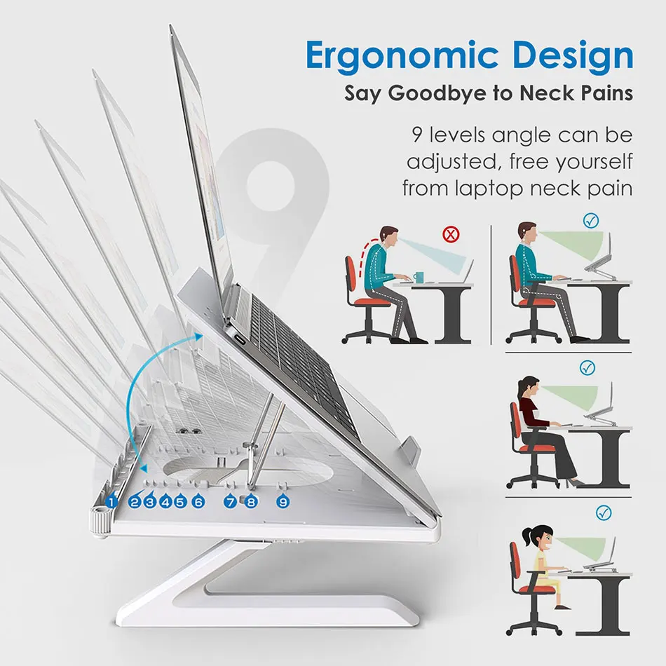 Складная подставка для ноутбука держатель MacBook Pro планшета 12 17 дюймов портативная