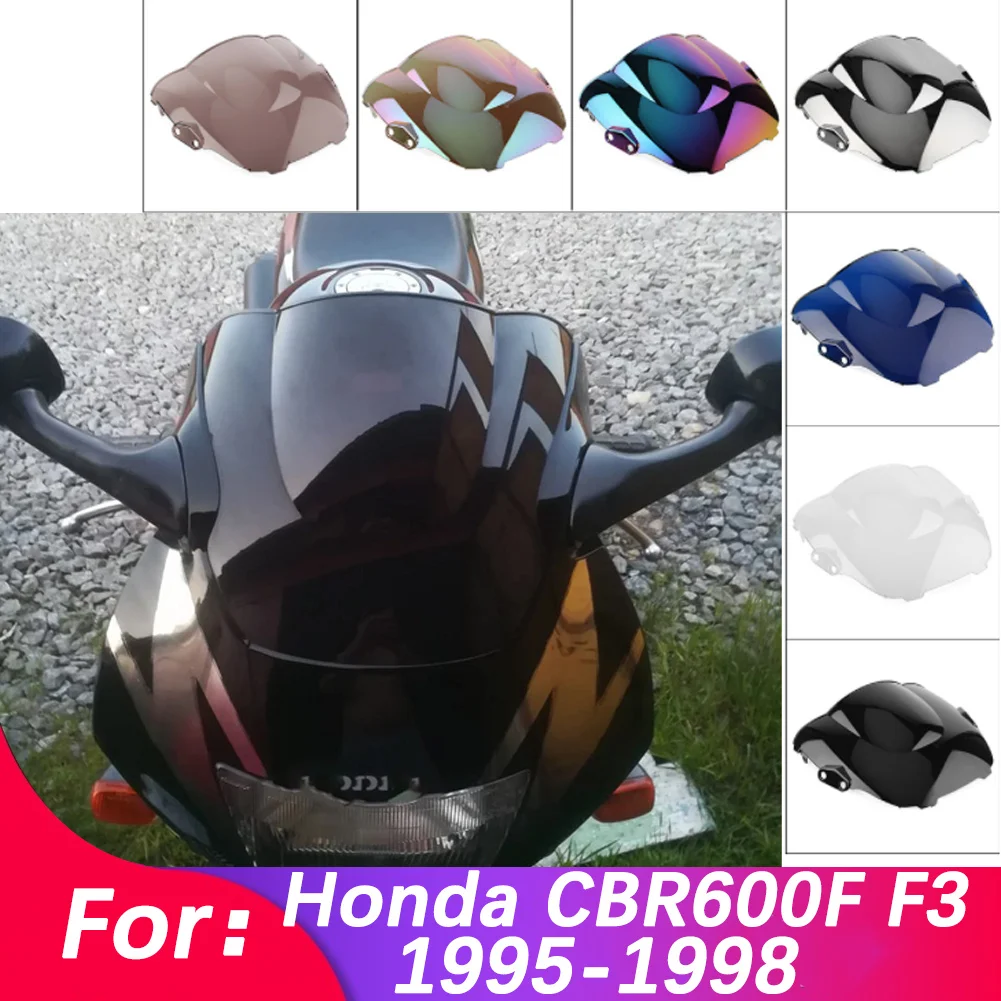 

Cafe Racer Motorcycle Accessories Windshield Motorbike Windscree Wind Deflector For Honda CBR 600/CBR600 F3 19951996 1997 1998