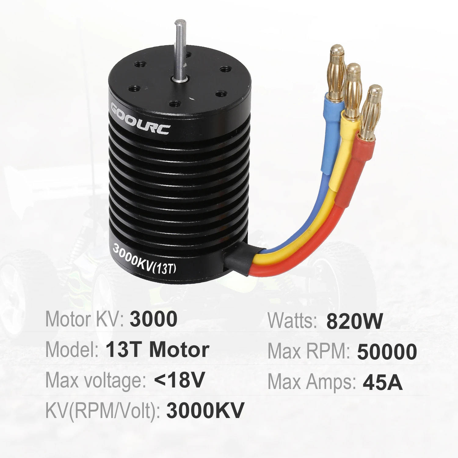 GoolRC 13T Мотор 3650 3000KV бесщеточный двигатель 60A ESC 5 8 V/3A BEC 21T Gear 28T Combo для 1/10 RC Car Crawler