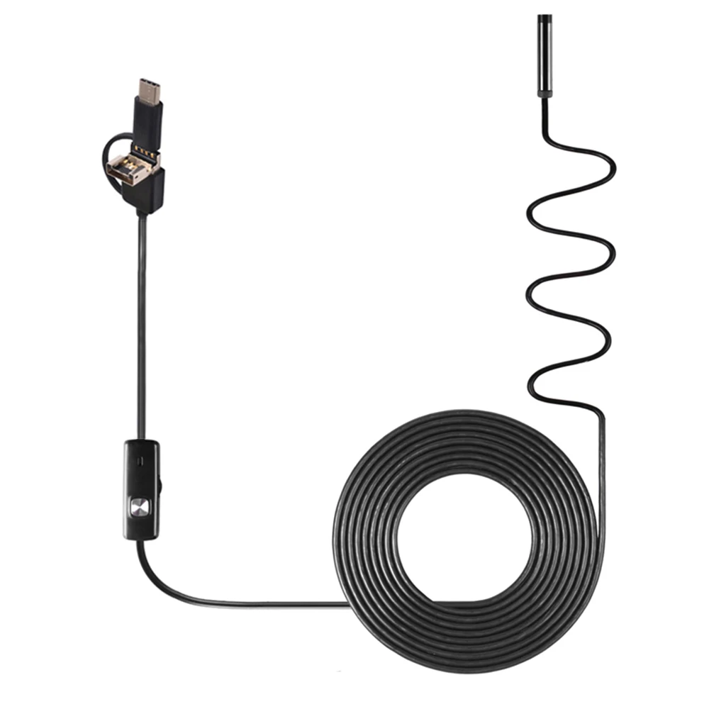 Водонепроницаемая камера для осмотра бороскопа 3 в 1 USB Android|Бороскопы| |