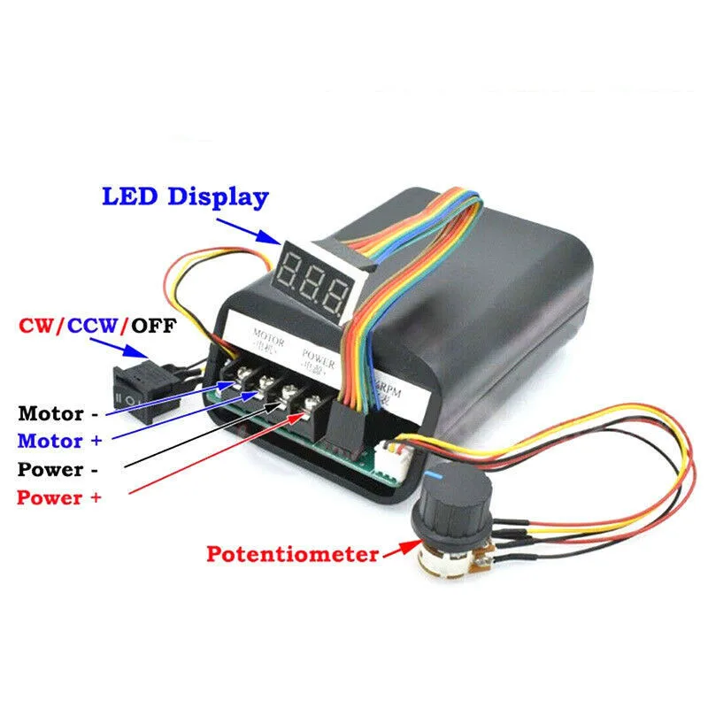 60A ШИМ двигатель Скорость контроллер вращение по часовой стрелке и против