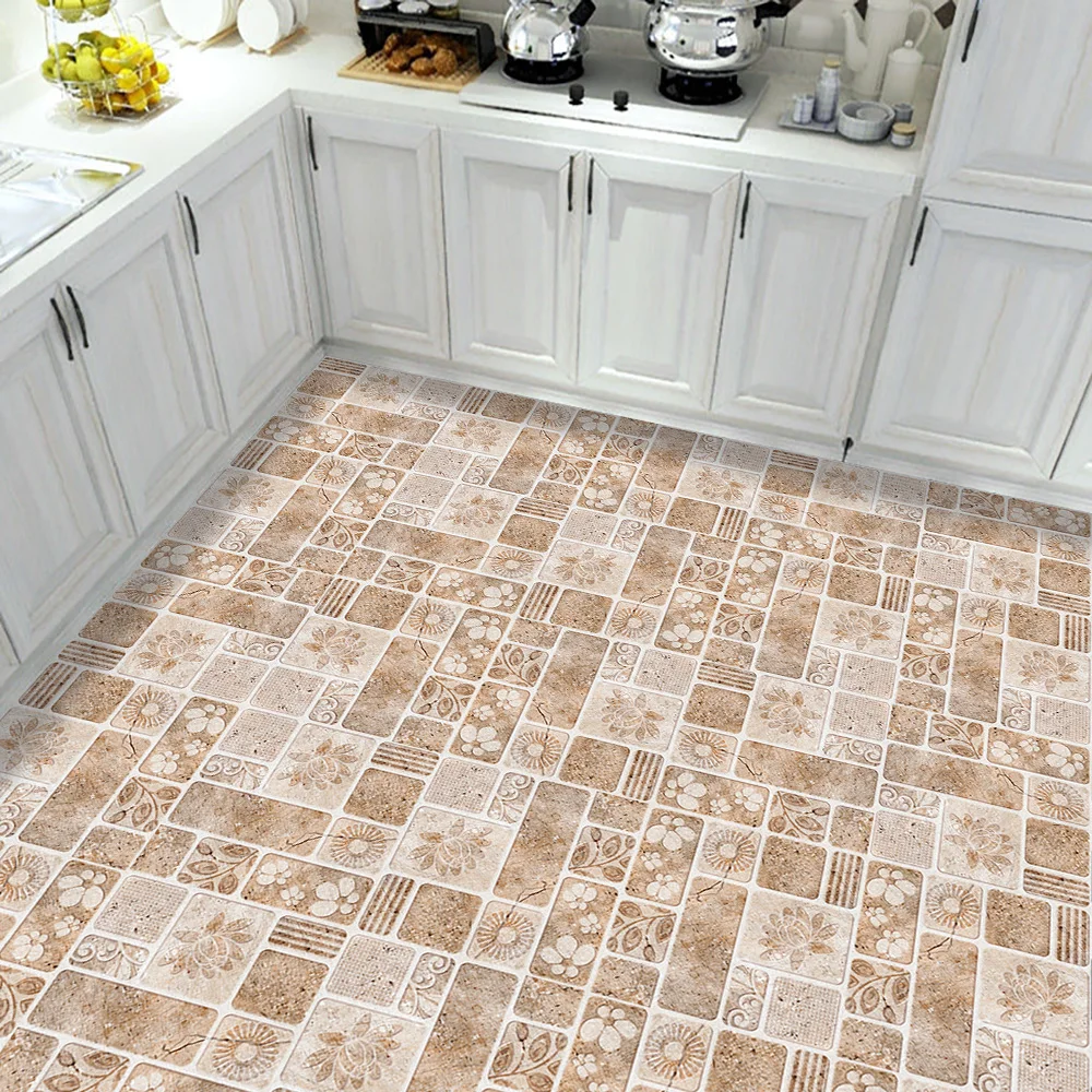 Самоклеящаяся Матовая ретро-плитка Waterpoof настенная наклейка домашний декор для