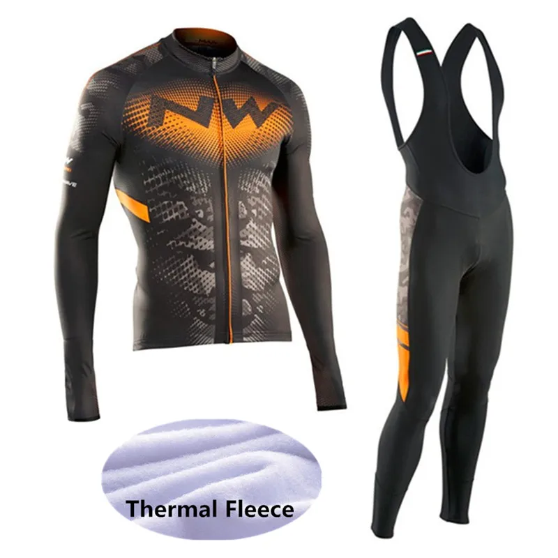 2019 Зимняя Термальная флисовая NW велосипедная майка Ropa Ciclismo Mtb с длинным рукавом