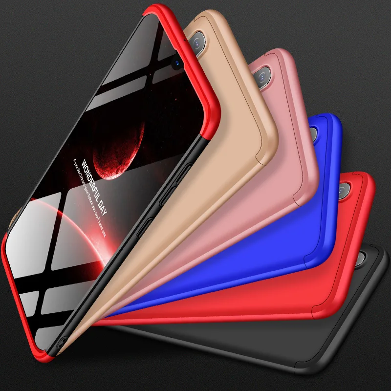 3-in-1 Case 360 for Samsung Galaxy A50 A505 A505F SM-A505F Cases Capa Degree Hard Shell A 50 a50 Back Cover | Мобильные телефоны и